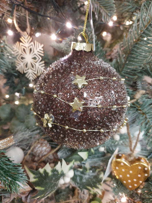 Bronze star bauble