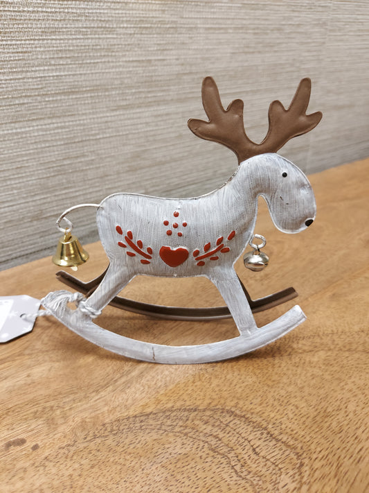 Metal Rocking Horse Decoration