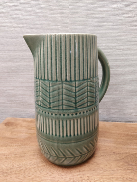 Green ceramic jug 265mm