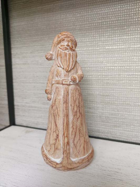 Small Natural Santa Ornament