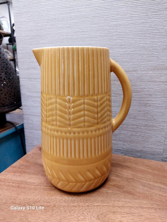 Yellow Ceramic Jug 265mm