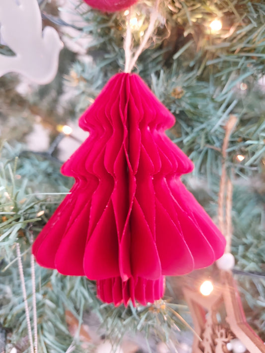 Kraft Paper Hanging Decoration Red