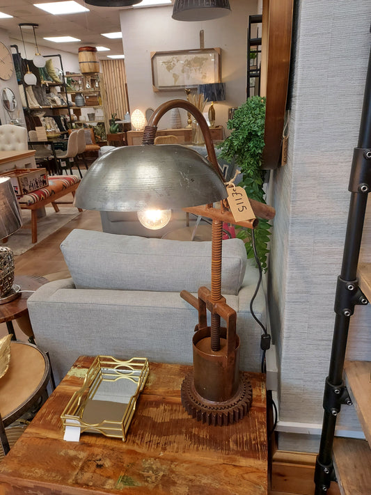 Industrial Reclaimed Pan Table Lamp