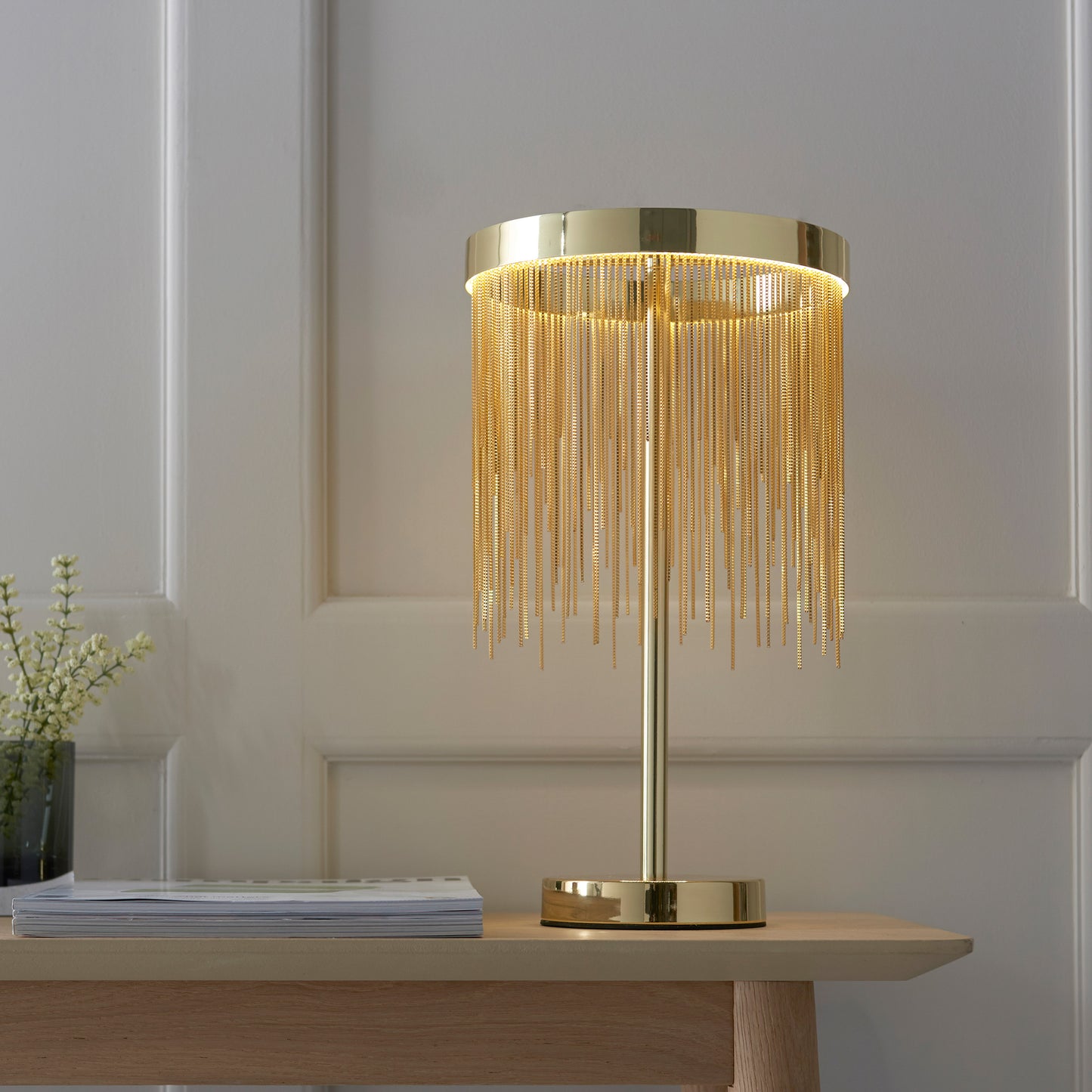 Zelma 1 Table Lamp Satin Brass