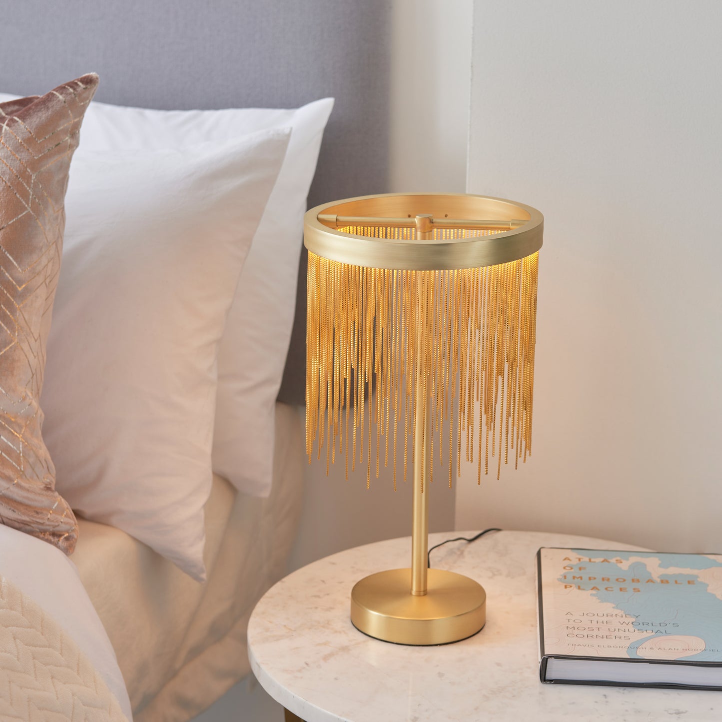 Zelma 1 Table Lamp Satin Brass