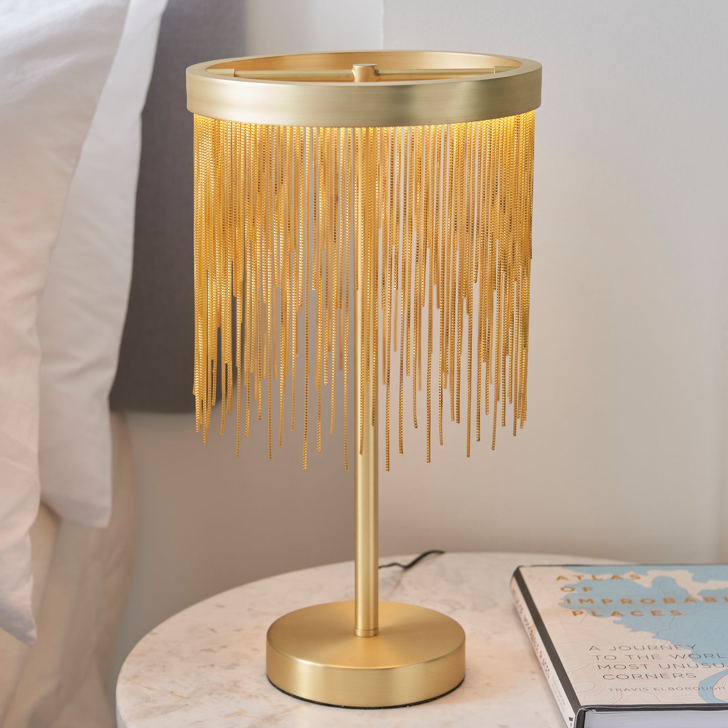 Zelma 1 Table Lamp Satin Brass