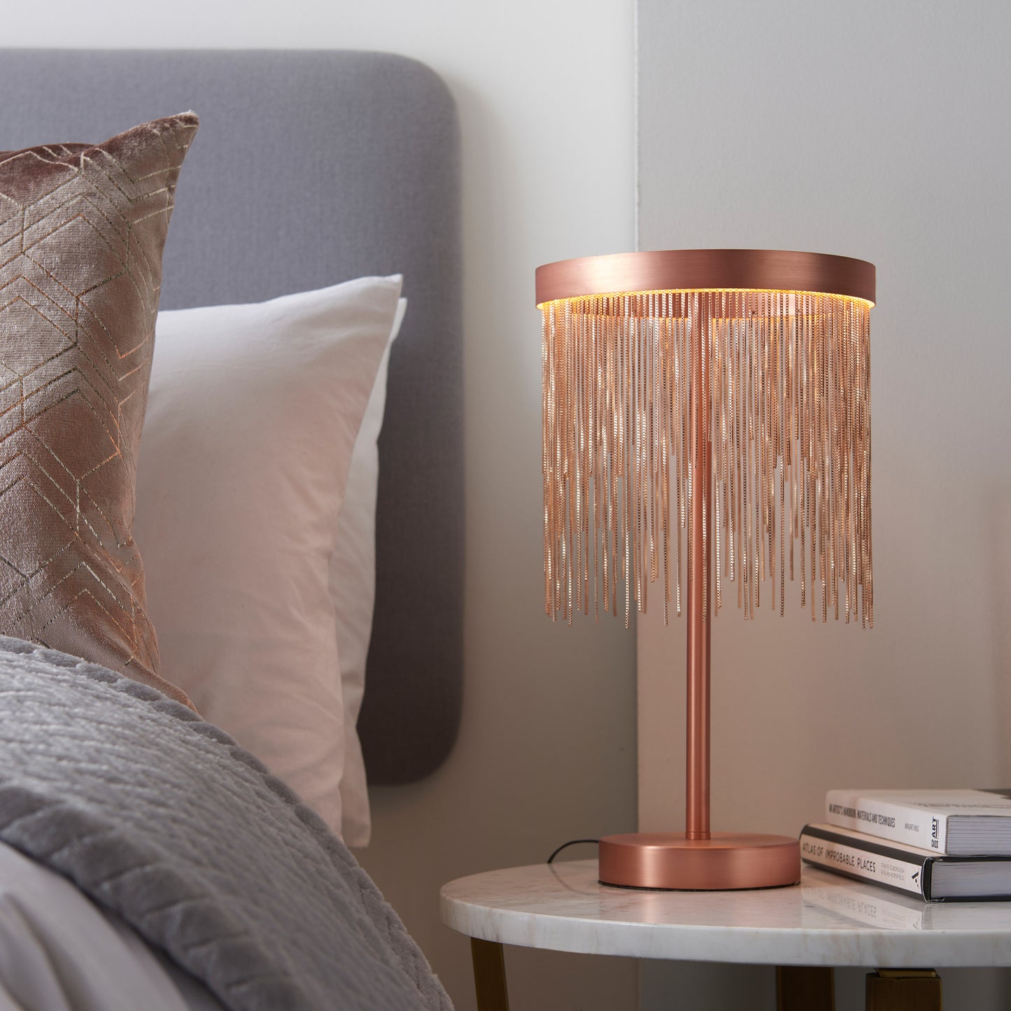 Zelma 1 Table Lamp Brushed Copper