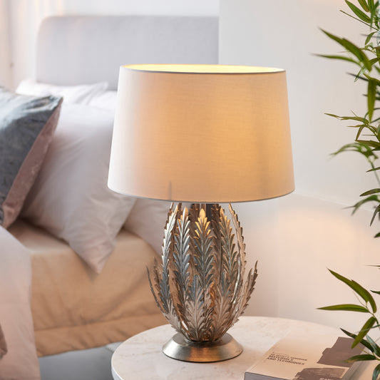 Delphine 1 Table Lamp Silver Leaf