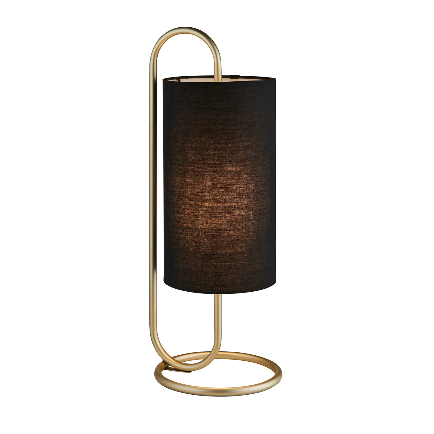 Klip Table Lamp Antique Brass/Black Fabric