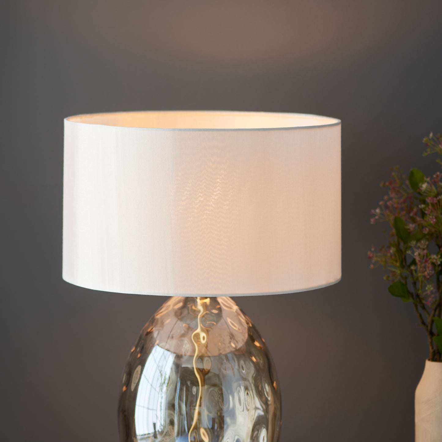 Elin Dimple Table Lamp Champagne