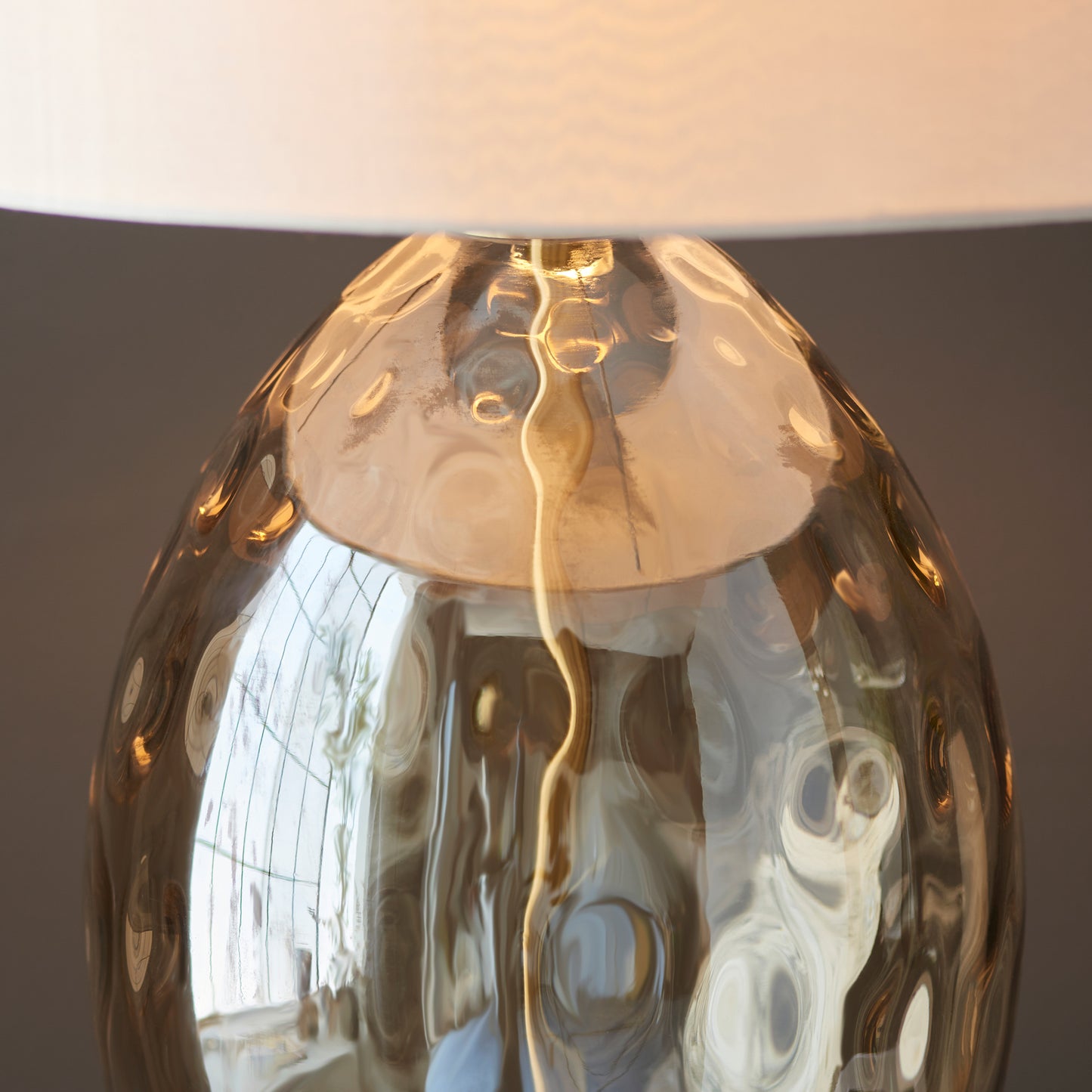 Elin Dimple Table Lamp Champagne