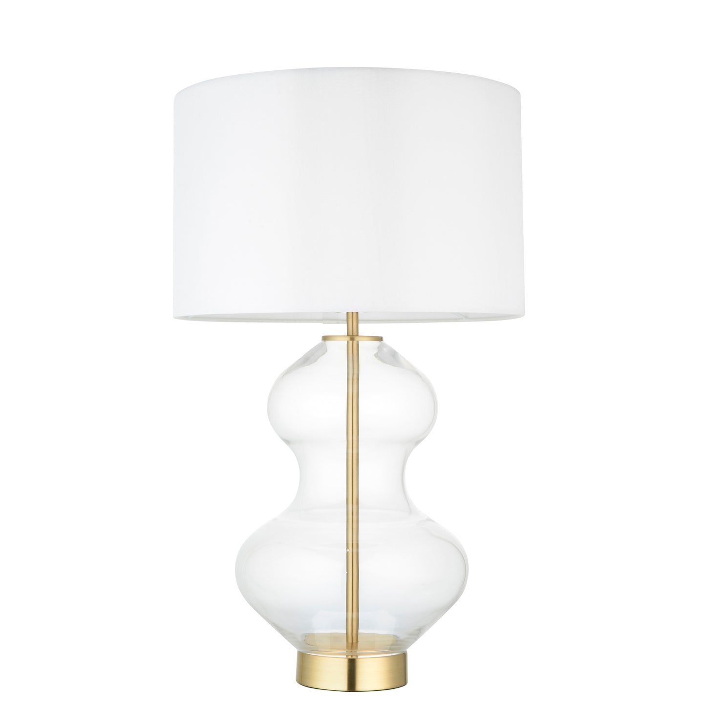 Kelda Shaped Table Lamp Bright Nickel