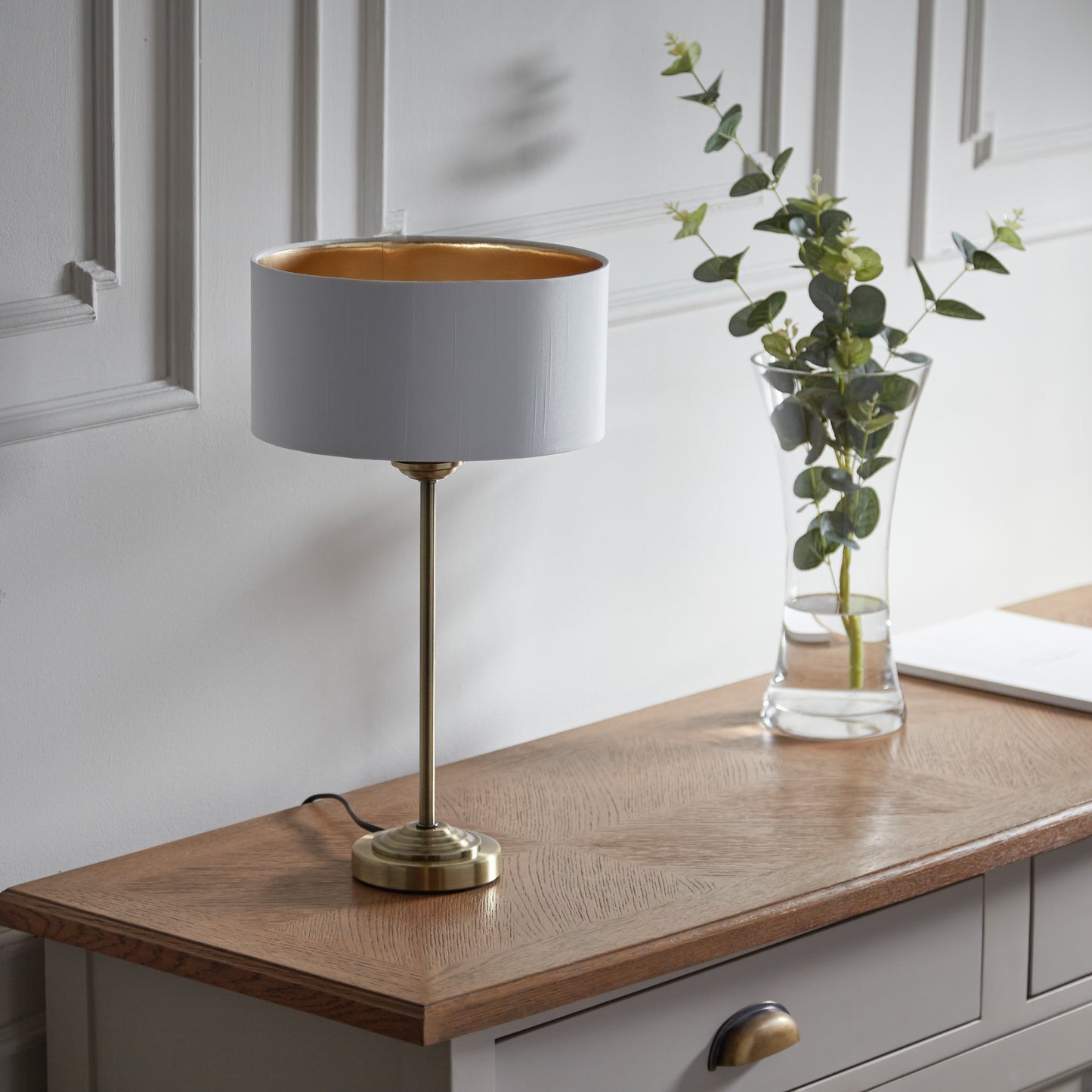 Highclere Table Lamp Antique Brass