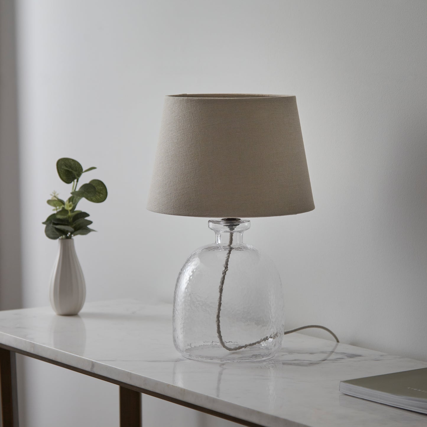 Lyra Table Lamp Clear / Grey