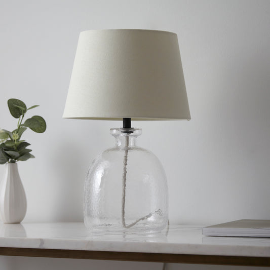 Lyra Table Lamp Clear / Ivory