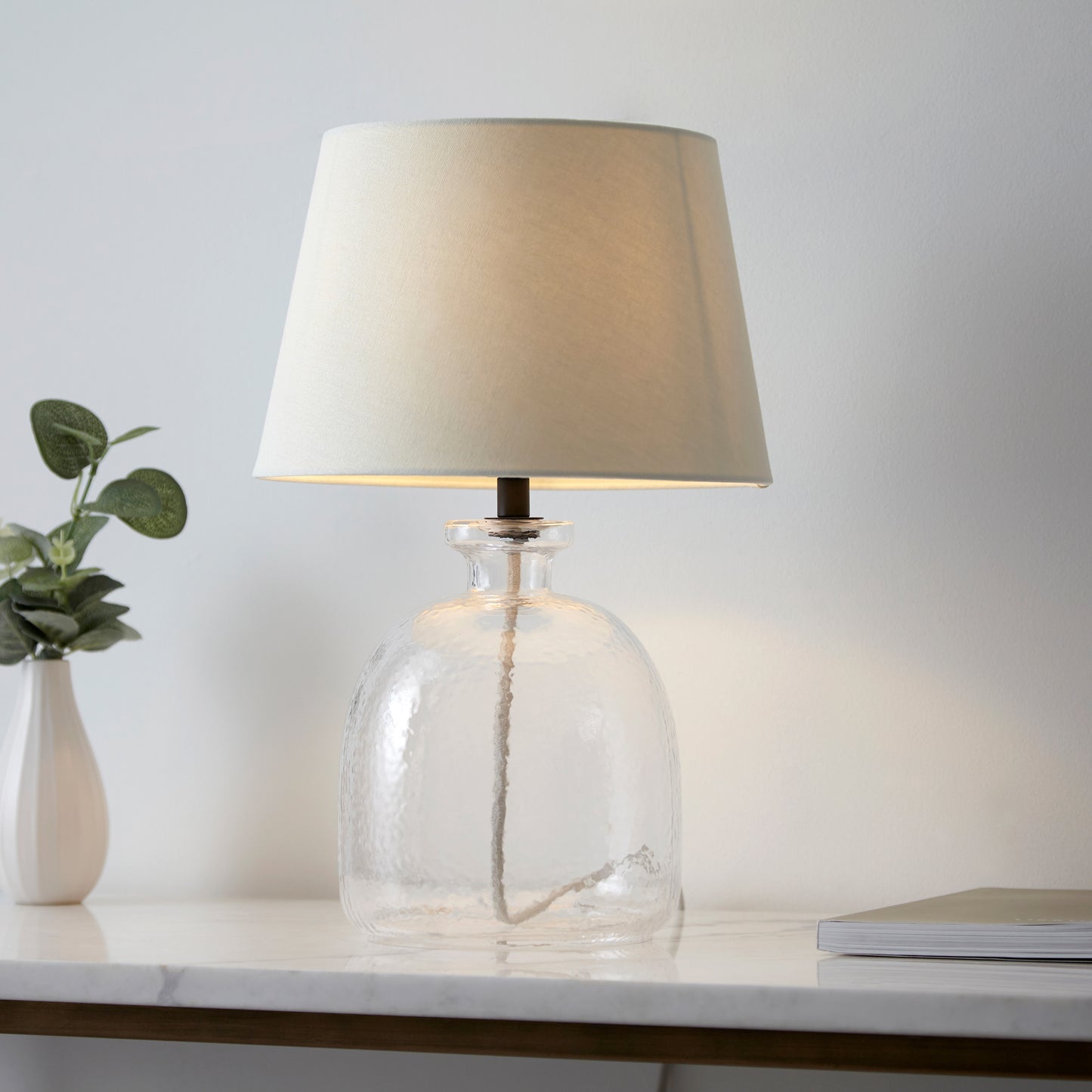 Lyra Table Lamp Clear / Ivory