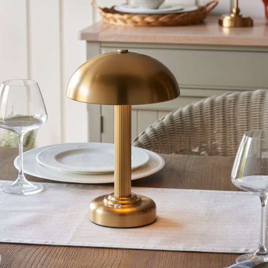 Bridport Rechargeable Table Lamp Warm Brass