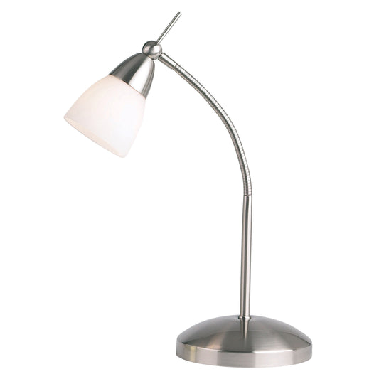 Range Table Lamp Satin Chrome