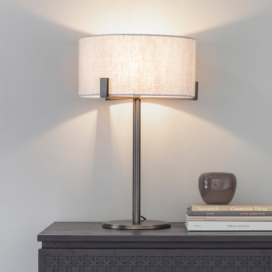 Hayfield Table Lamp Bronze/Natural