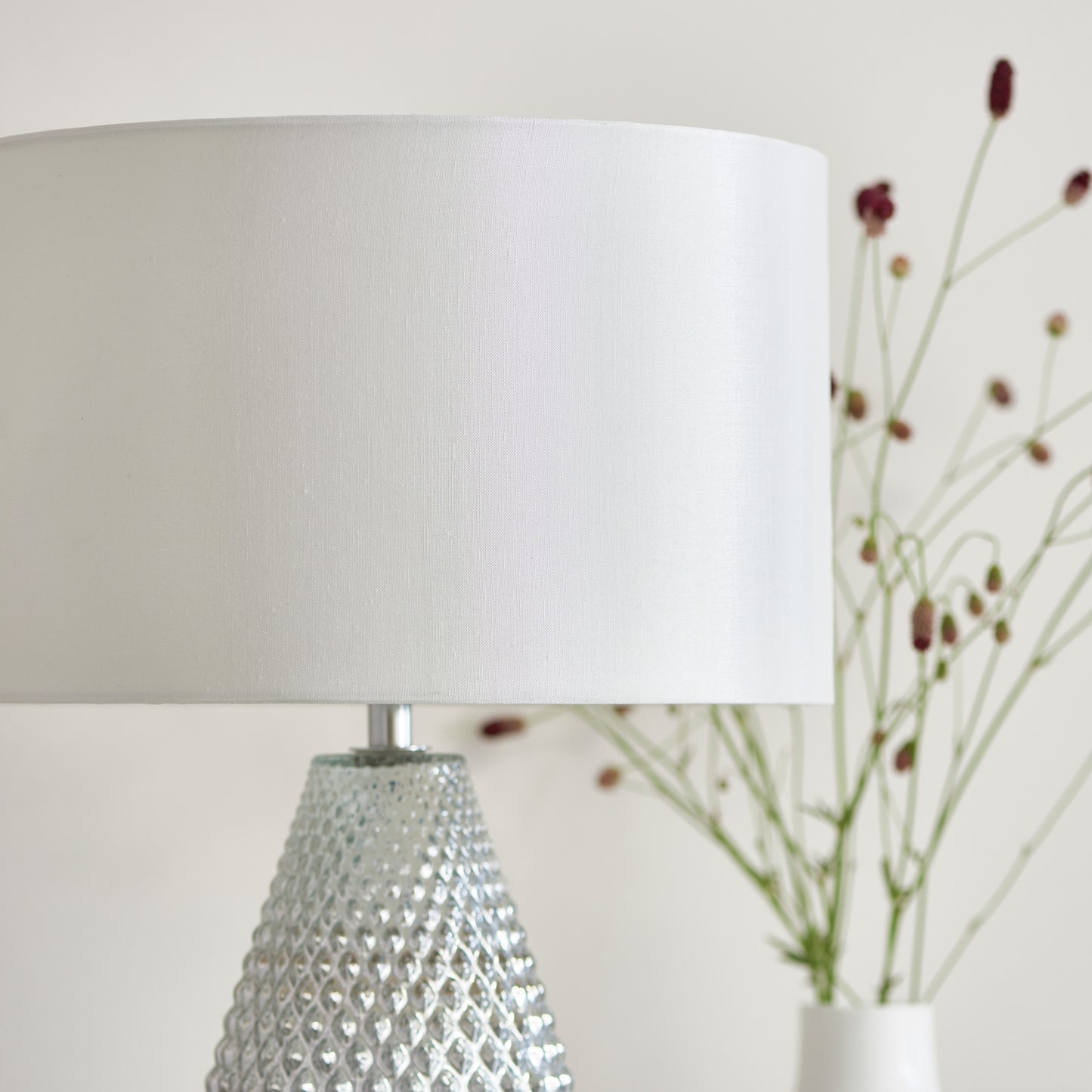 Livia Table Lamp Silver Mercury