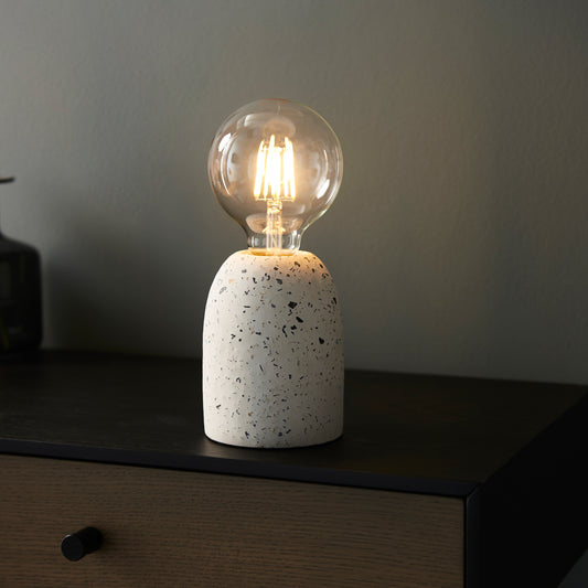 Terrazzo Table Lamp White