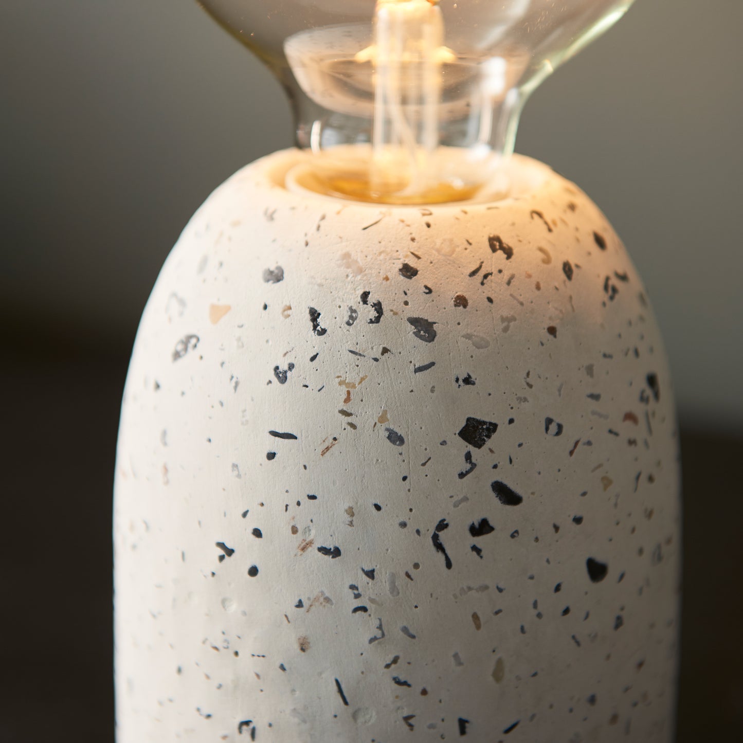 Terrazzo Table Lamp White