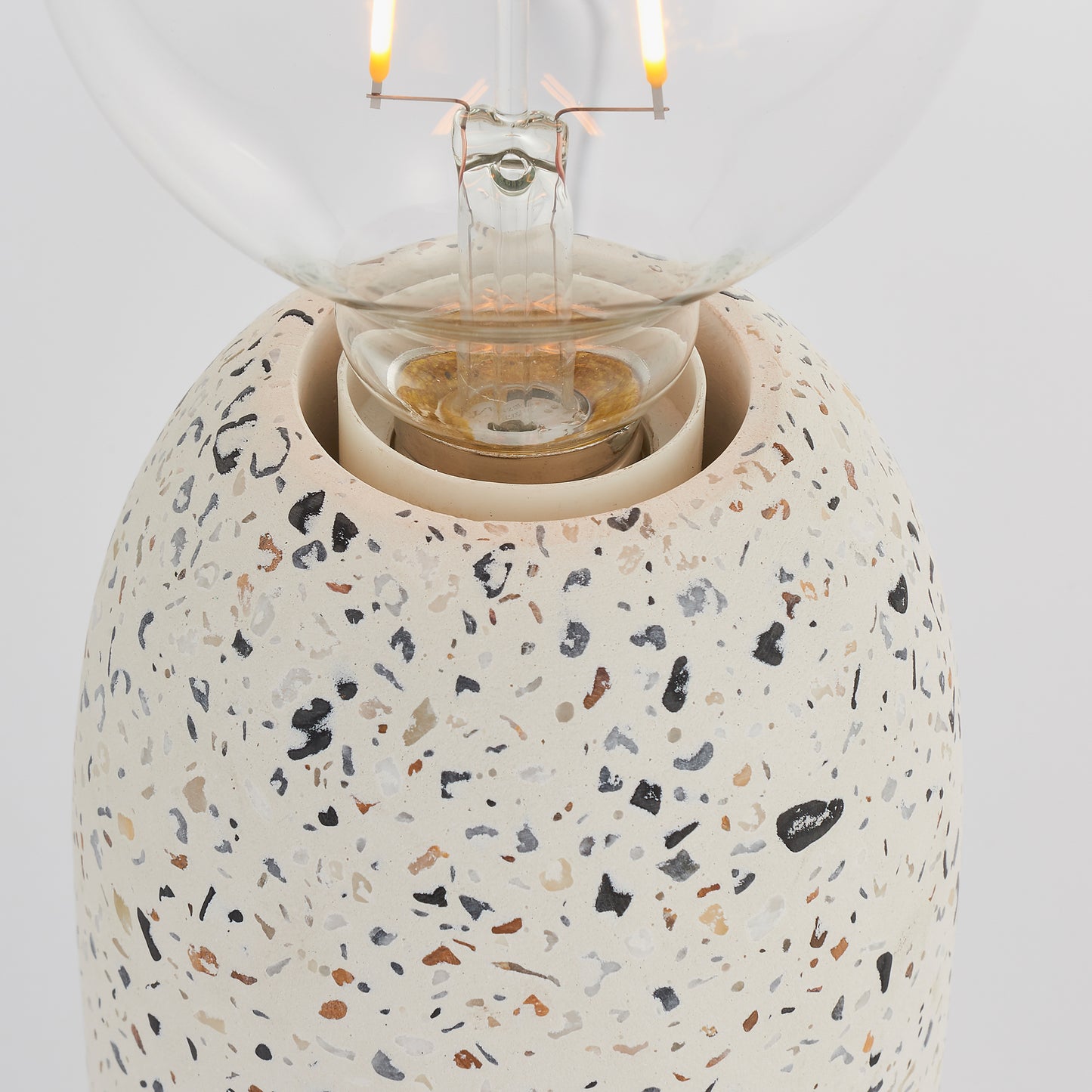 Terrazzo Table Lamp White