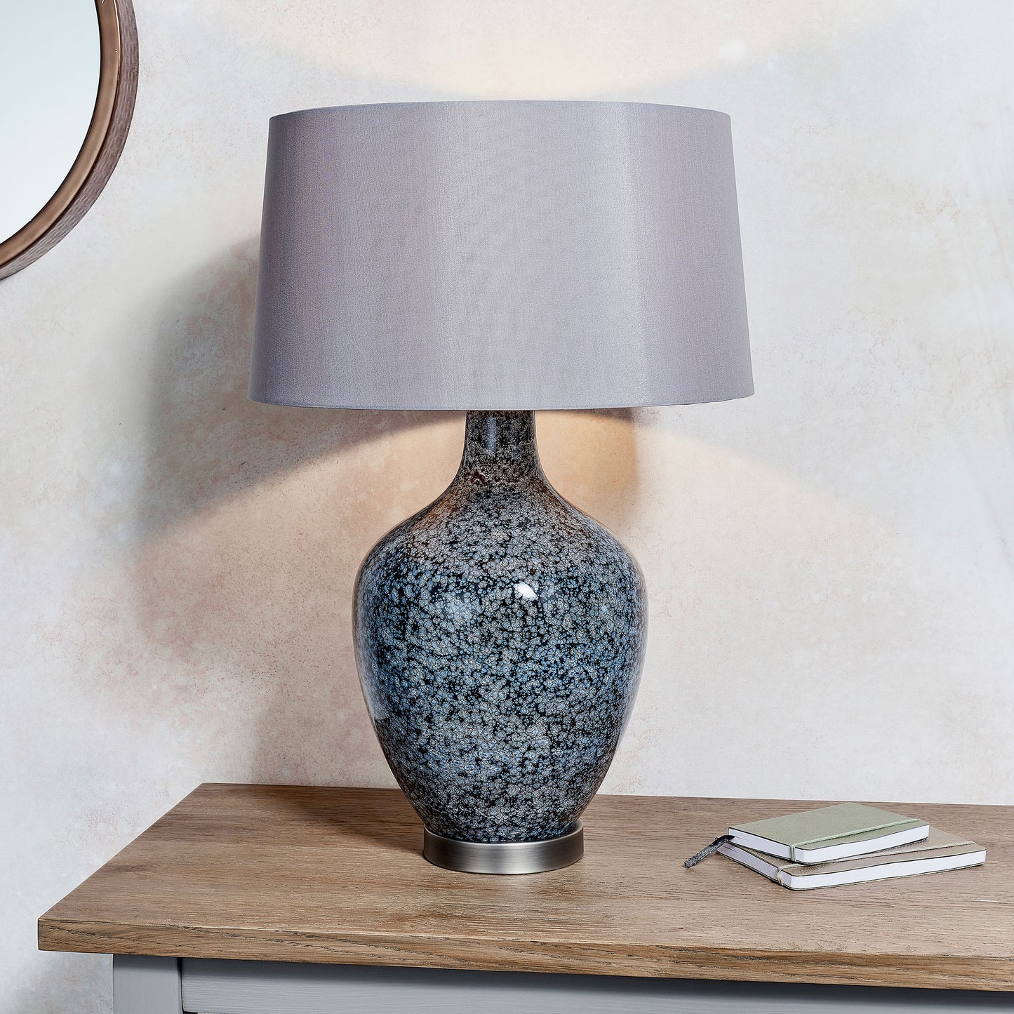 Ilsa Table Lamp Grey Black