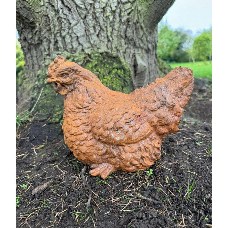 Cast Iron Sitting Hen